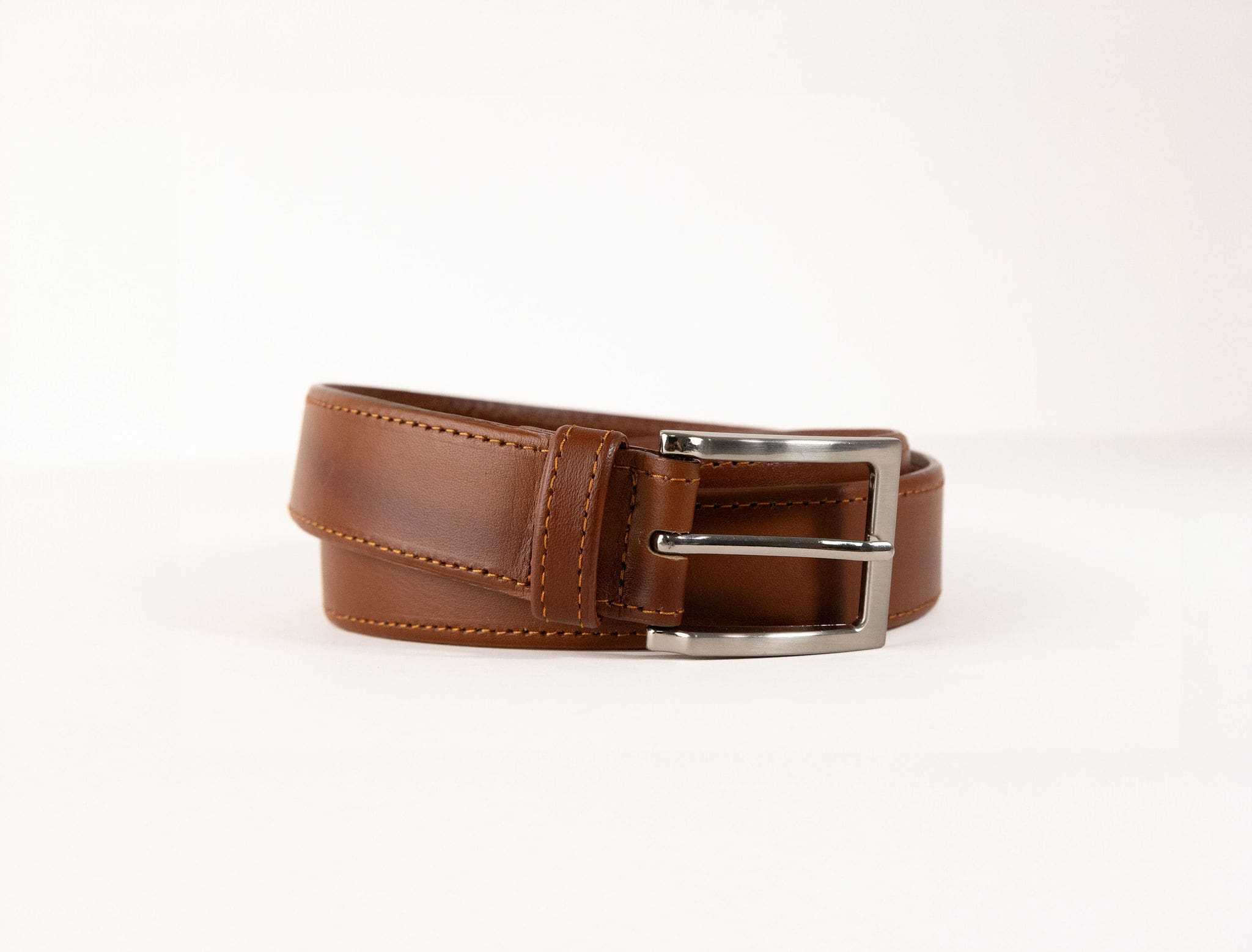 Handmade Leather Belt - Stitched